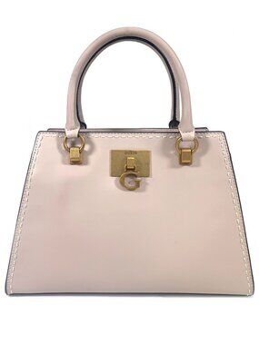 GUESS Stephi Girlfriend Satchel Handbag Purse with Crossbody Strap Beige NWOT